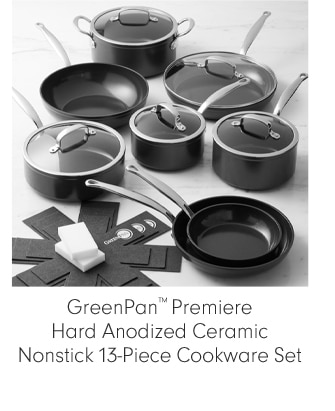 GreenPan™ Premiere Hard Anodized Ceramic Nonstick 13-Piece Cookware Set