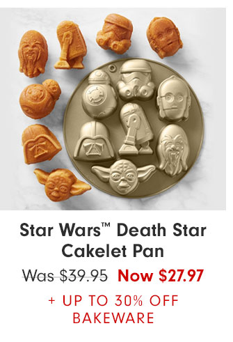 Star Wars™ Death Star Cakelet Pan Now $27.97 + UP TO 30% OFF BAKEWARE
