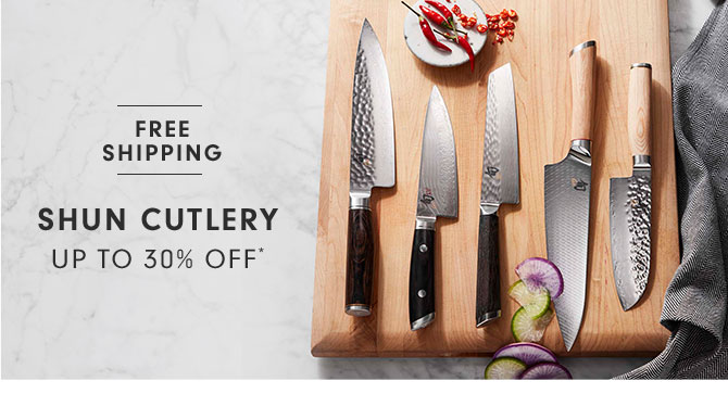 SHUN CUTLERY UP TO 30% OFF*