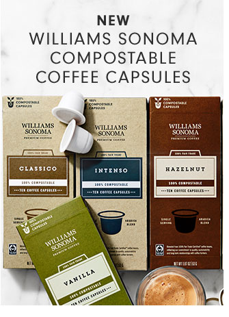 NEW - WILLIAMS SONOMA COMPOSTABLE COFFEE CAPSULES