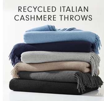 RECYCLED ITALIAN CASHMERE THROWS