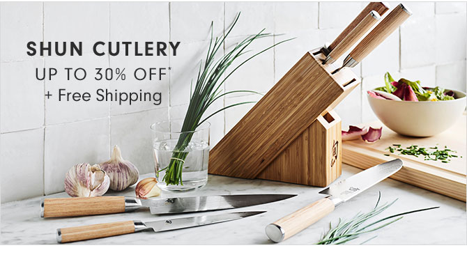 SHUN CUTLERY UP TO 30% OFF* + Free Shipping