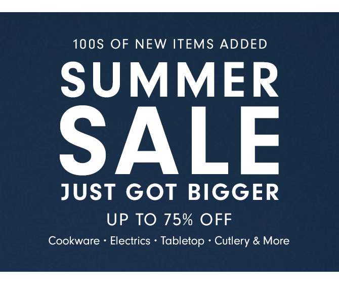 SUMMER SALE - UP TO 75% OFF