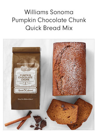 Williams Sonoma Pumpkin Chocolate Chunk Quick Bread Mix