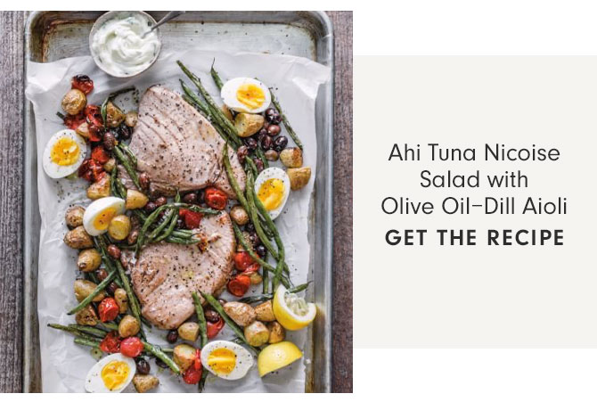 Ahi Tuna Nicoise Salad with Olive Oil–Dill Aioli - GET THE RECIPE