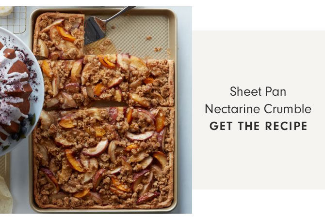 Sheet Pan Nectarine Crumble - GET THE RECIPE