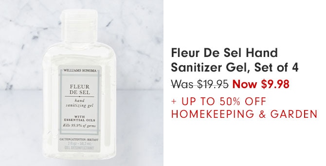 Fleur De Sel Hand Sanitizer Gel, Set of 4 - Was $19.95 Now $9.98 + UP TO 50% OFF HOMEKEEPING & GARDEN