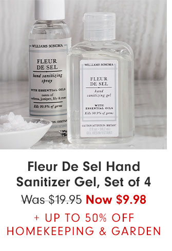 Fleur De Sel Hand Sanitizer Gel, Set of 4 - Was $19.95 Now $9.98 + UP TO 50% OFF HOMEKEEPING & GARDEN