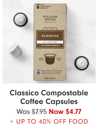 Classico Compostable Coffee Capsules - Was $7.95 Now $4.77 + UP TO 40% OFF FOOD