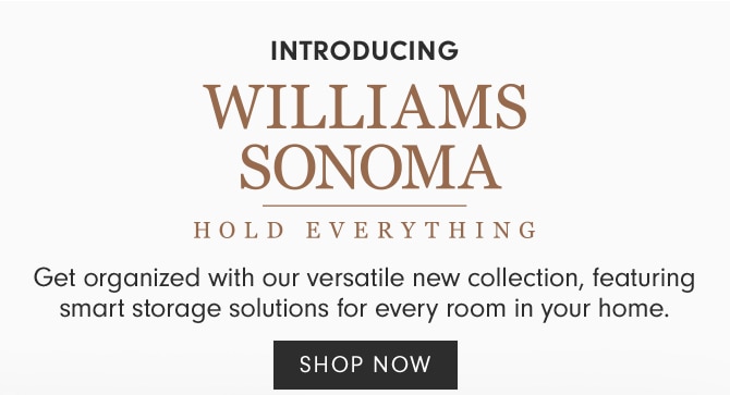 INTRODUCING WILLIAMS SONOMA HOLD EVERYTHING - SHOP NOW