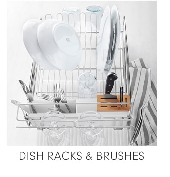 DISH RACKS & BRUSHES