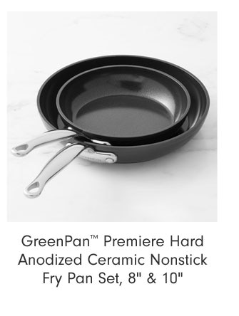 GreenPan™ Premiere Hard Anodized Ceramic Nonstick Fry Pan Set, 8" & 10"