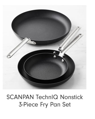 SCANPAN TechnIQ Nonstick 3-Piece Fry Pan Set