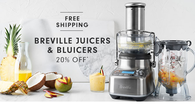 BREVILLE JUICERS & BLUICERS 20% OFF*