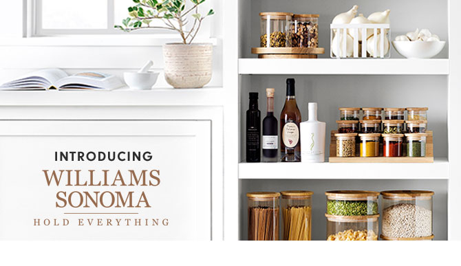 INTRODUCING WILLIAMS SONOMA - HOLD EVERYTHING