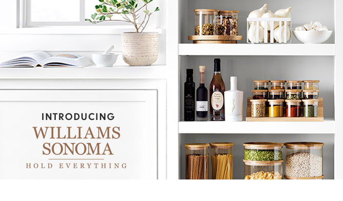 INTRODUCING WILLIAMS SONOMA - HOLD EVERYTHING