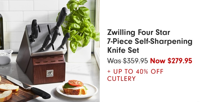 Zwilling Four Star 7-Piece Self-Sharpening Knife Set - Now $279.95 + Up to 40% Off Cutlery
