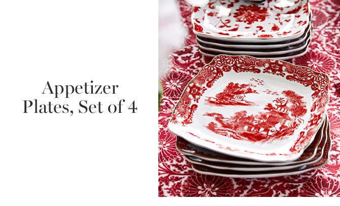 Appetizer Plates, Set of 4