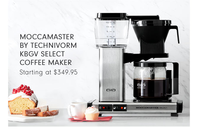 MOCCAMASTER BY TECHNIVORM KBGV SELECT COFFEE MAKER Starting at $349.95