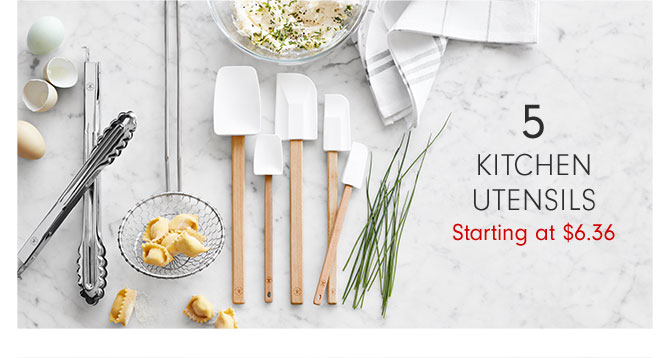 5 - KITCHEN UTENSILS Starting at $6.36