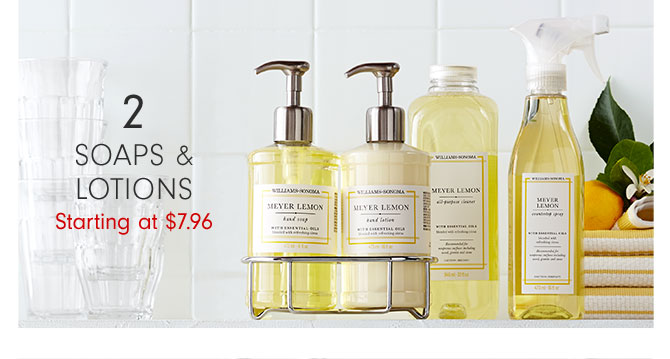 2 - SOAPS & LOTIONS Starting at $7.96