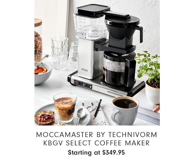 MOCCAMASTER BY TECHNIVORM KBGV SELECT COFFEE MAKER - $349.95