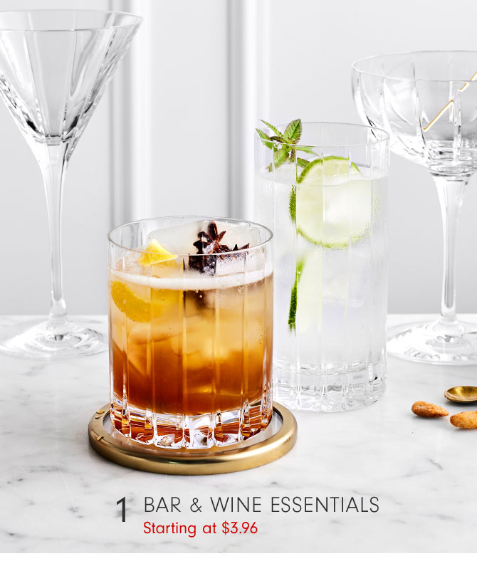 1 - BAR & WINE ESSENTIALS Starting at $3.96