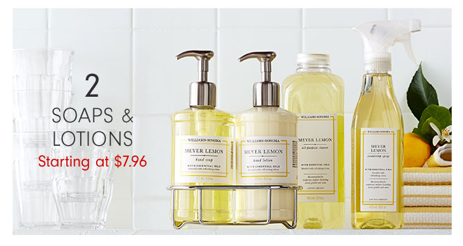 2 - SOAPS & LOTIONS Starting at $7.96