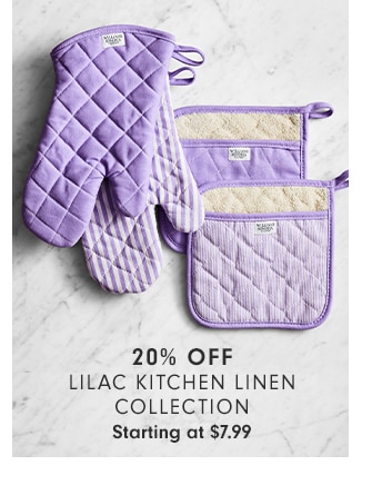 LILAC KITCHEN LINEN COLLECTION - Starting at $7.99