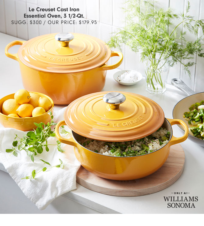 Le Creuset Cast Iron Essential Oven, 3 1/2-Qt. SUGG. $300 / OUR PRICE: $179.95