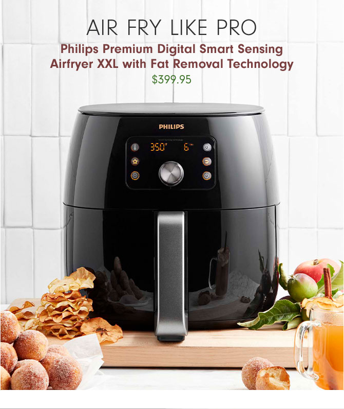 AIR FRY LIKE PRO - Philips Premium Digital Smart Sensing Airfryer XXL with Fat Removal Technology $399.95