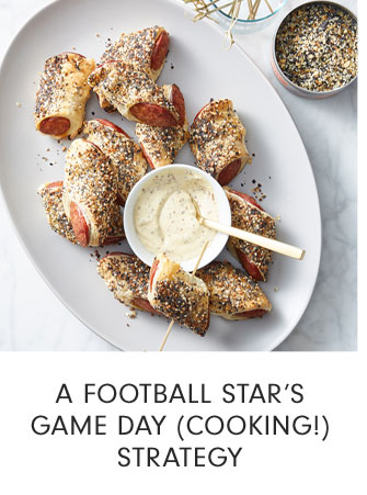 A FOOTBALL STAR’S GAME DAY (COOKING!) STRATEGY