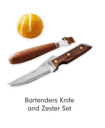 Bartenders Knife and Zester Set