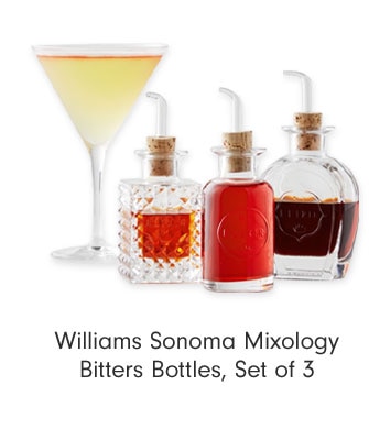 Williams Sonoma Mixology Bitters Bottles, Set of 3