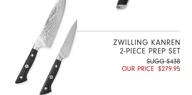 ZWILLING KANREN 2-PIECE PREP SET - OUR PRICE $279.95