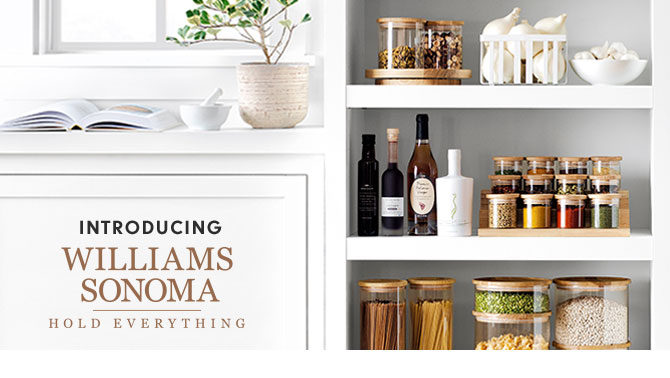 INTRODUCING WILLIAMS SONOMA HOLD EVERYTHING