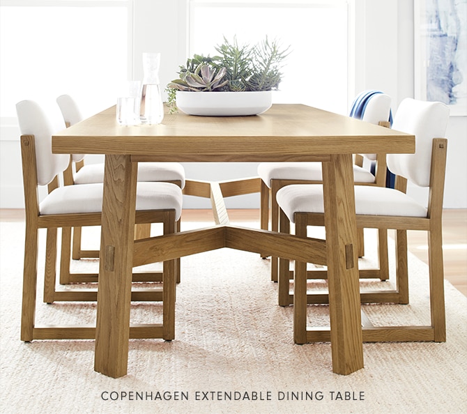COPENHAGEN EXTENDABLE DINING TABLE