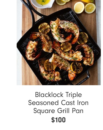 Blacklock Triple Seasoned Cast Iron Square Grill Pan $99.95