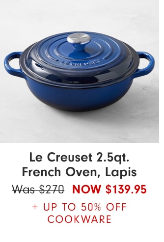 Le Creuset 2.5qt French Oven, Lapis - Now $139.95 + Up to 50% Off Cookware