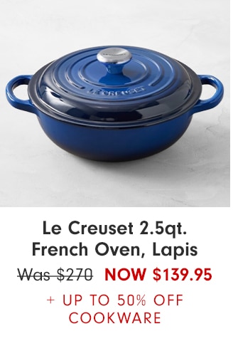 Le Creuset 2.5qt French Oven, Lapis - Now $139.95 + Up to 50% Off Cookware