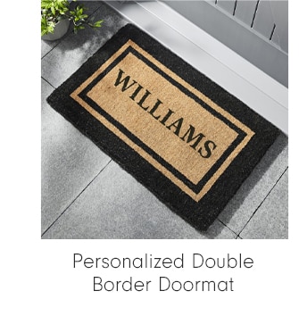 Personalized Double Border Doormat