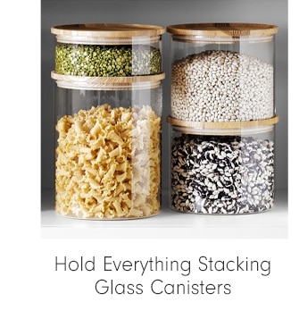 Hold Everything Stacking Glass Canisters