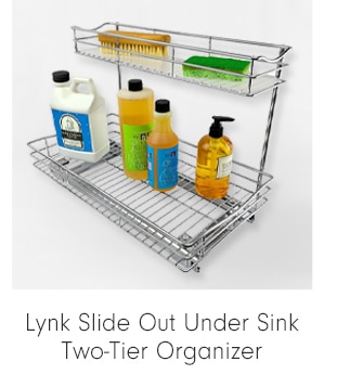 Lynk Slide Out Under Sink Two-Tier Organizer