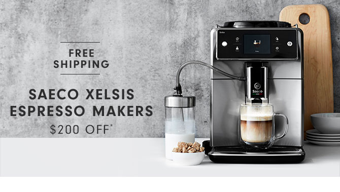 SAECO XELSIS ESPRESSO MAKERS $200 OFF*