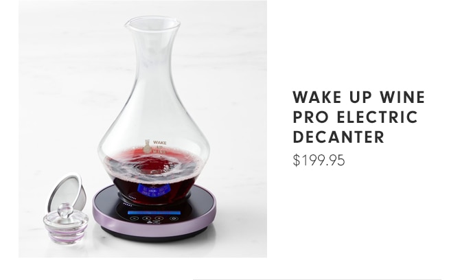 WAKE UP WINE PRO ELECTRIC DECANTER - $199.95