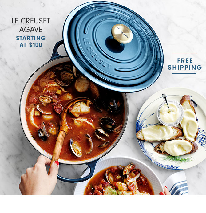 LE CREUSET AGAVE - STARTING AT $100 - FREE SHIPPING