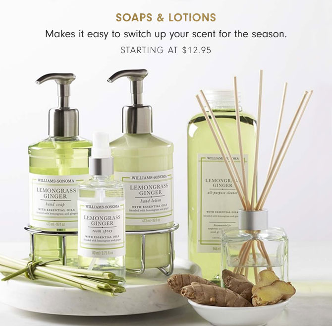 SOAPS & LOTIONS - STARTING AT $12.95