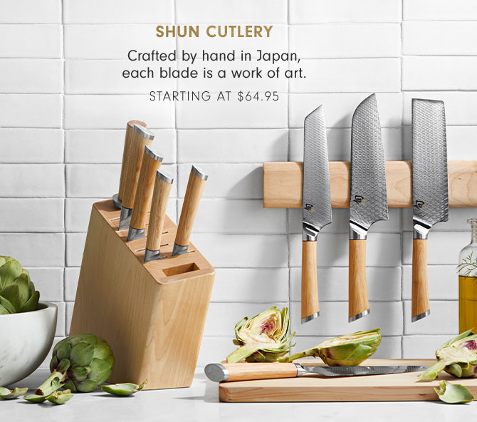 SHUN CUTLERY - STARTING AT $64.95