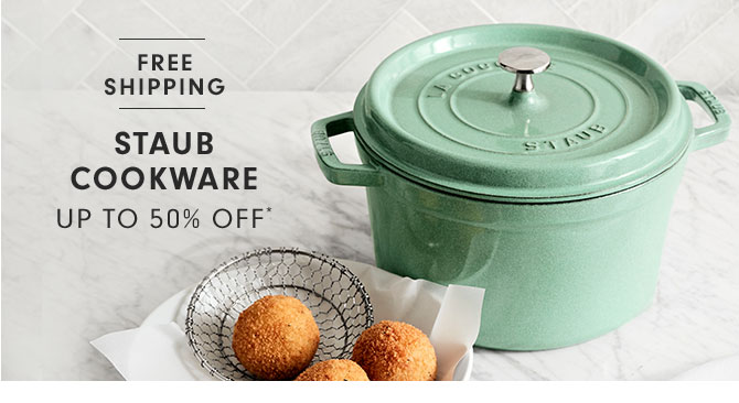 FREE SHIPPING - STAUB COOKWARE - UP TO 50% OFF