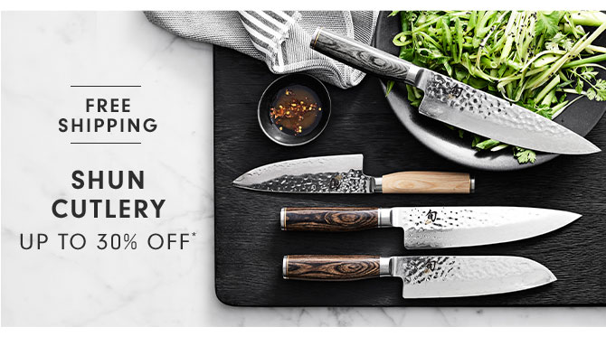 FREE SHIPPING - SHUN CUTLERY - UP TO 30% OFF